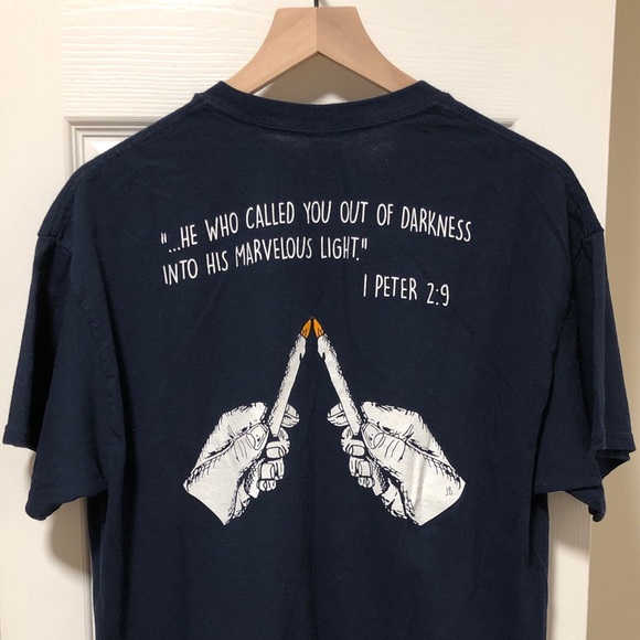 Orthodox Church Foundation “Real Break 2015” 100% Cotton Navy T-Shirt, Size L - Picture 8 of 8